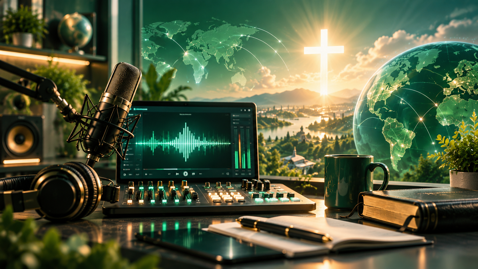 Audio broadcast studio