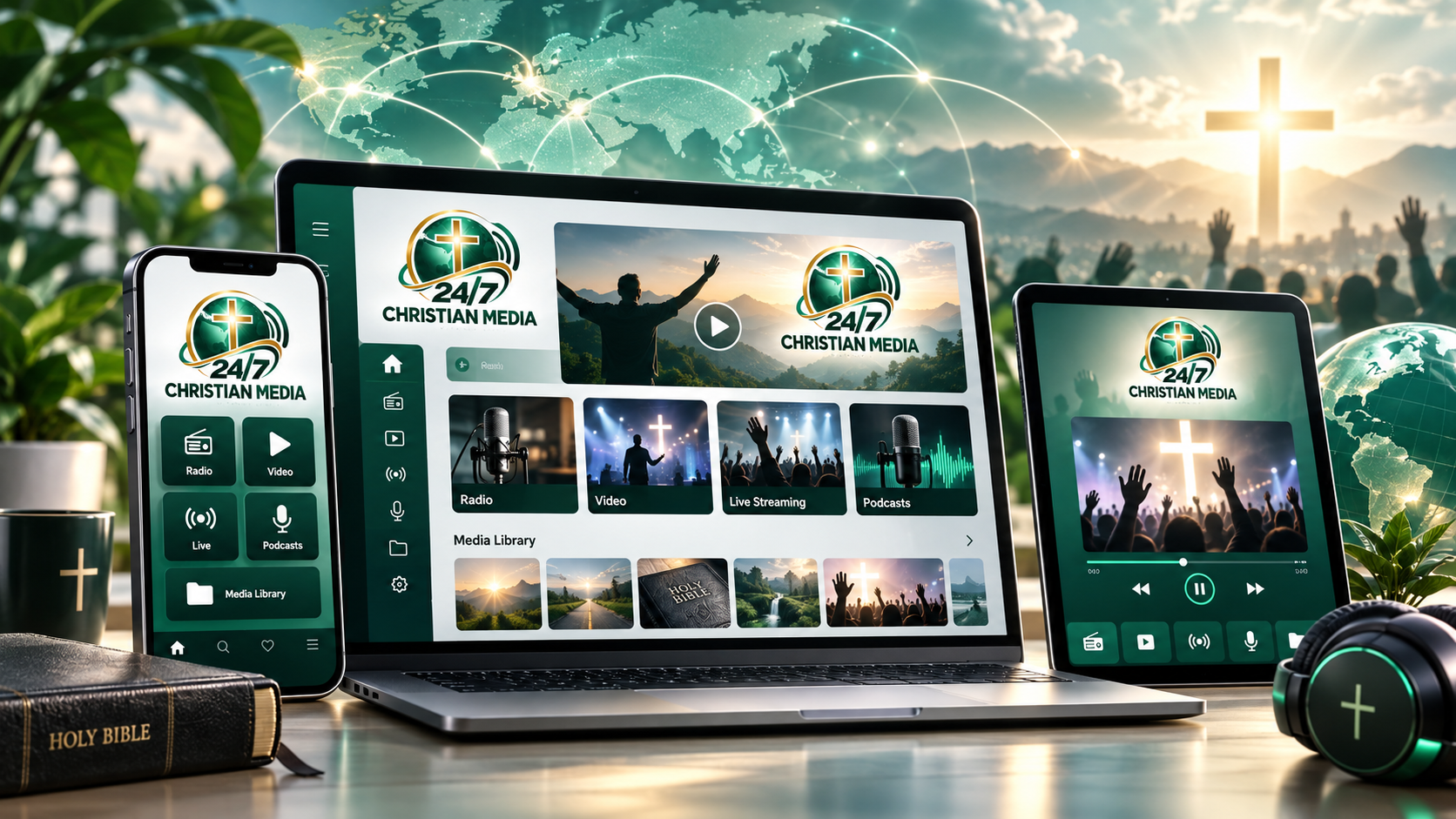 Christian media technology and live broadcasting