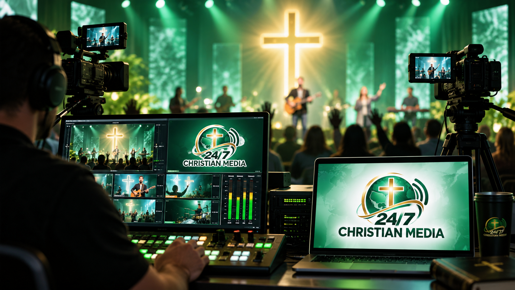 Live church video streaming production