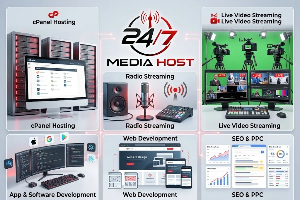 Hosting, broadcasting, development and growth in one connected service ecosystem.